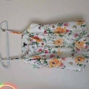 Torrid Floral with Orange and Green Accents